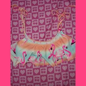 Victorias Secret PINK Bikini Top Pink Flamingos